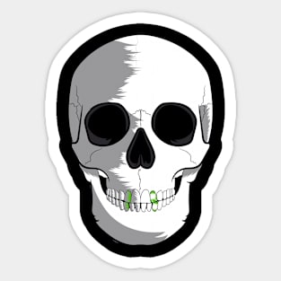 Skull T-shirt Sticker